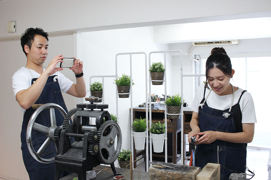 手作り結婚指輪H&M様2