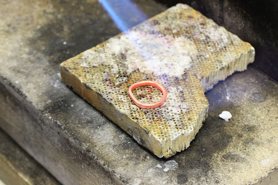 手作り結婚指輪K&M様8